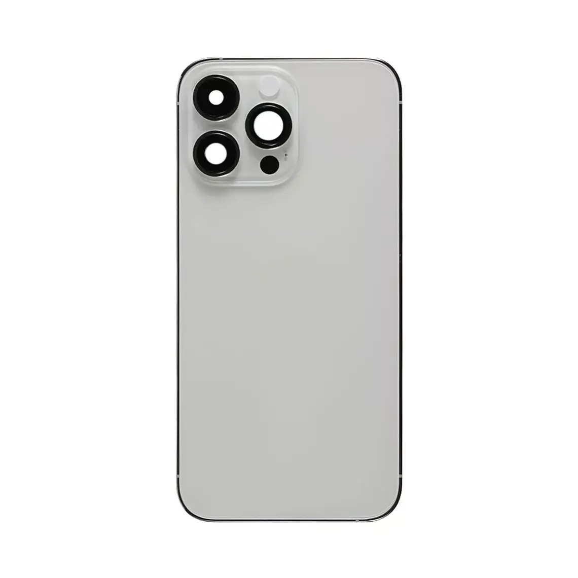 Carcasa trasera de repuesto con marco para iPhone 14 Pro Max (Plata)