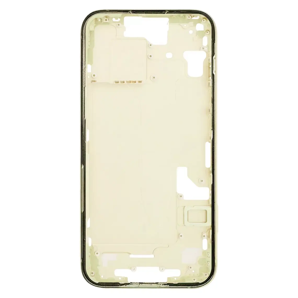 Repuesto para la carcasa central del iPhone 15 - Amarillo