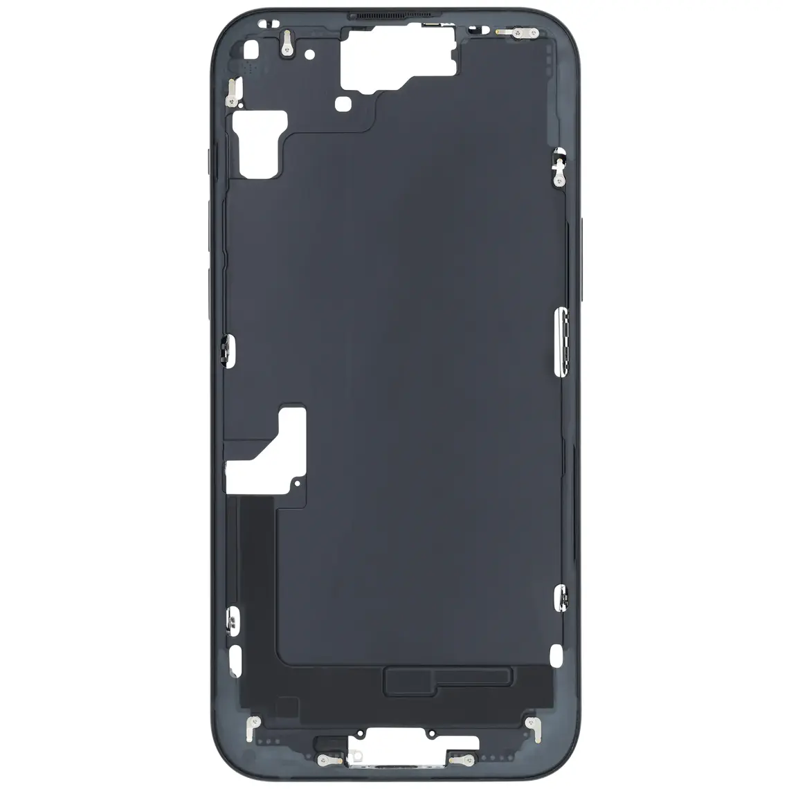 Repuesto para la carcasa central del iPhone 15 Plus - Negro