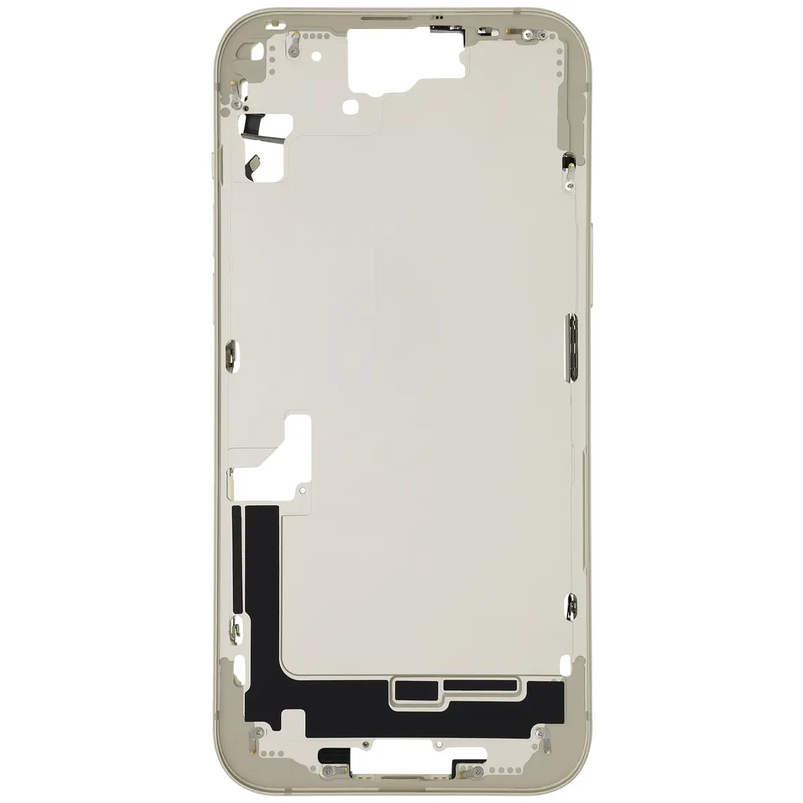 Repuesto para la carcasa central del iPhone 15 Plus - Amarillo