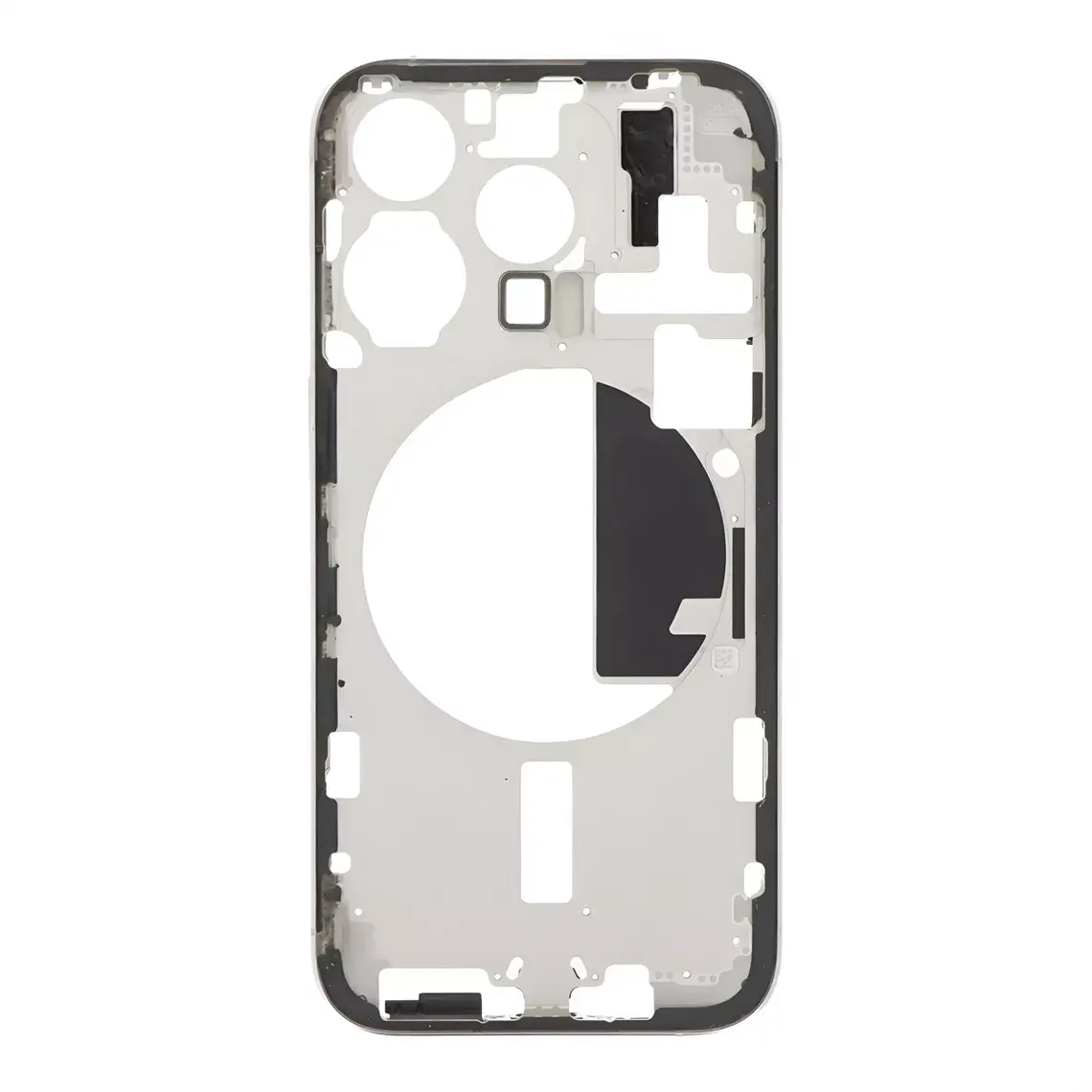 Repuesto para iPhone 15 Pro Mid - Marco de carcasa - Blanco