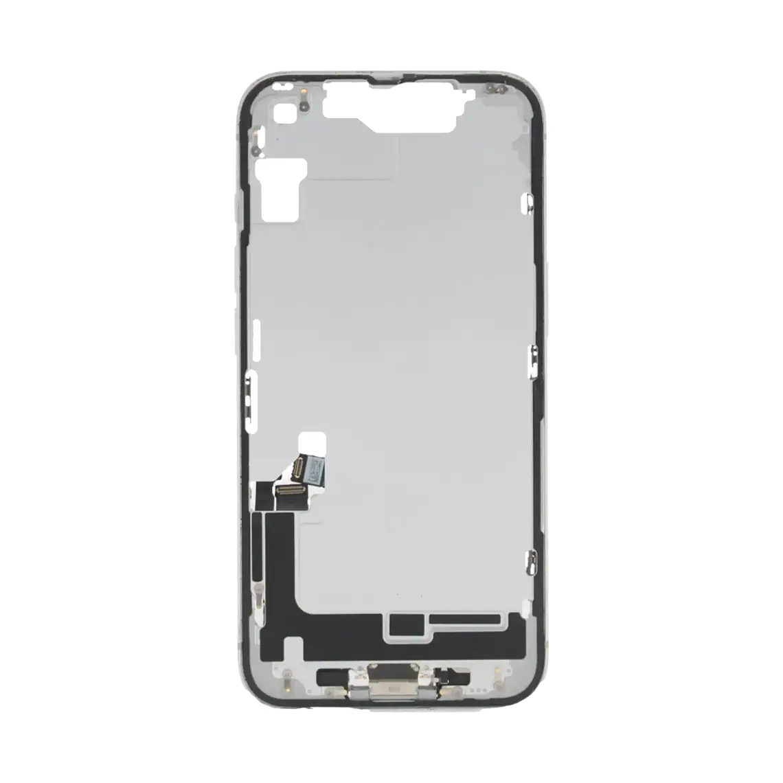 Repuesto para el marco de la carcasa central del iPhone 16e - Blanco