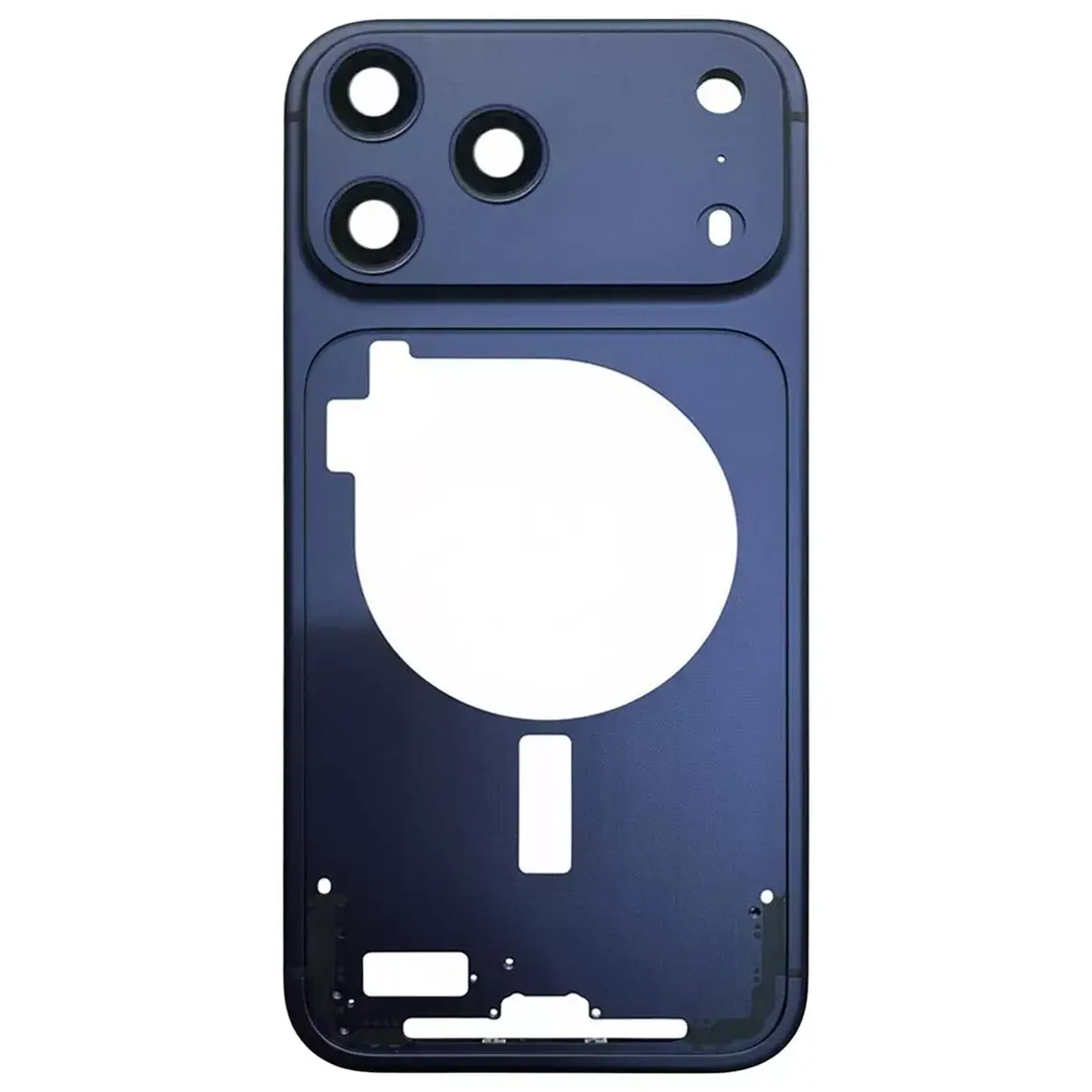 Marco central de repuesto para pantalla de iPhone 17 Pro - Azul oscuro