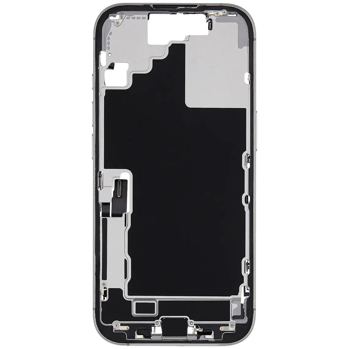 Repuesto para el marco de la carcasa central del iPhone 17 - Blanco
