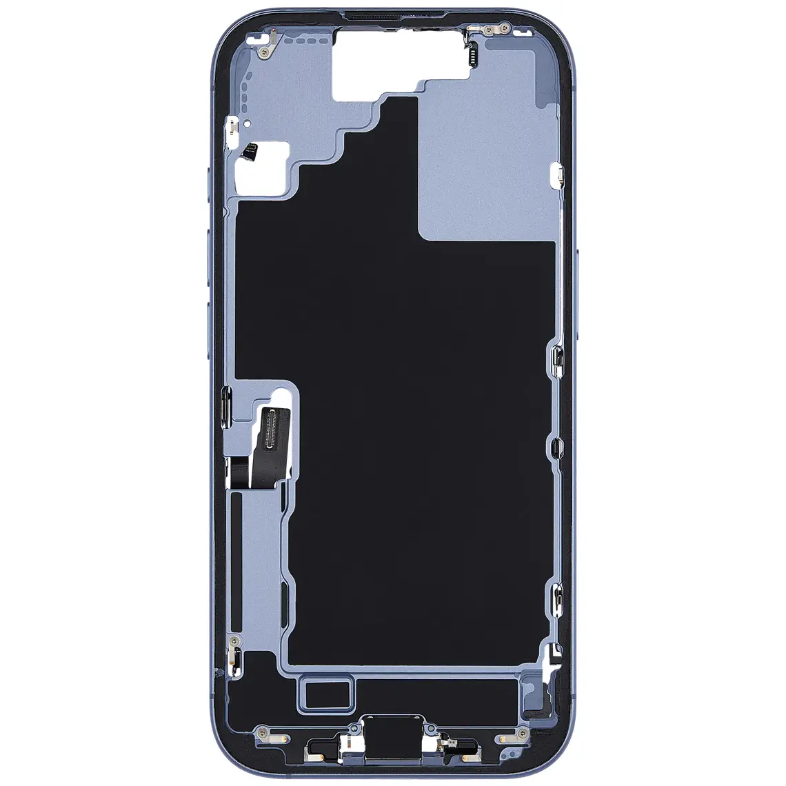 Repuesto para el marco de la carcasa central del iPhone 17 - Azul