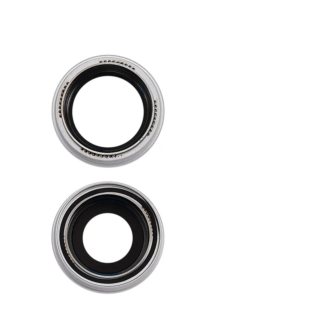 Lente de cámara trasera de repuesto para iPhone 17 con soporte y bisel - Blanco