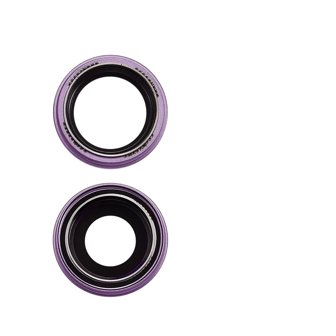 Lente de repuesto para la cámara trasera del iPhone 17 con soporte y bisel - Lavanda