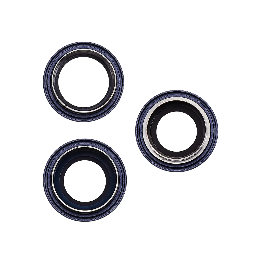 Lente de cámara trasera de repuesto para iPhone 17 Pro / Pro Max con soporte y bisel - Azul oscuro