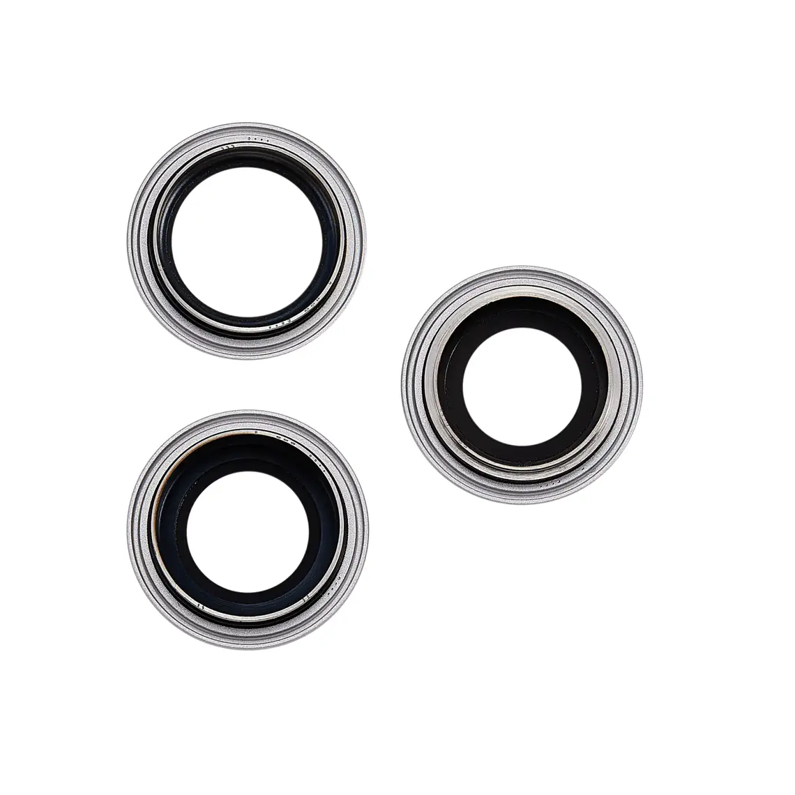 Lente de cámara trasera de repuesto para iPhone 17 Pro / Pro Max con soporte y bisel - Plateado