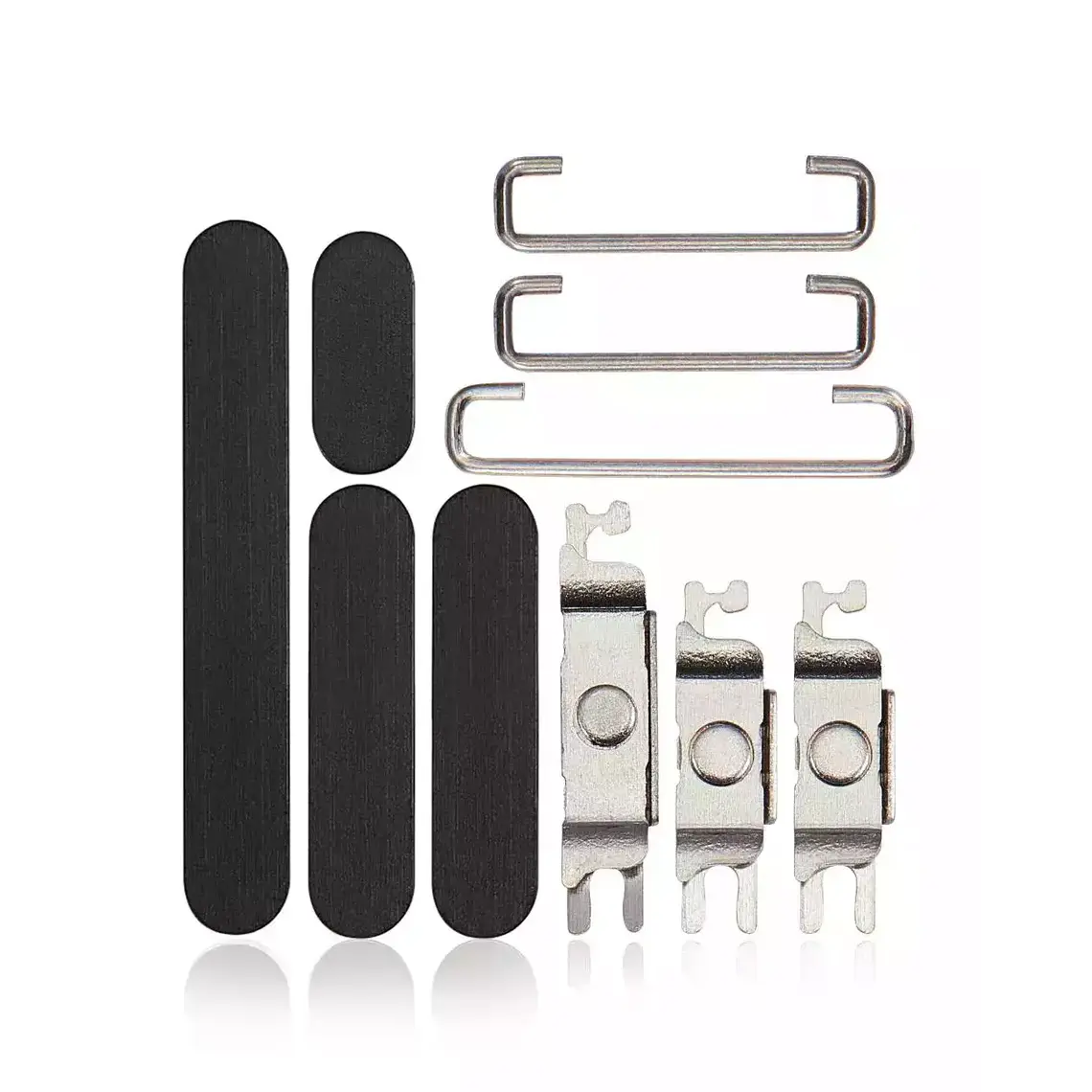 Juego de botones laterales de repuesto para iPhone 15 Pro/Pro Max - Negro