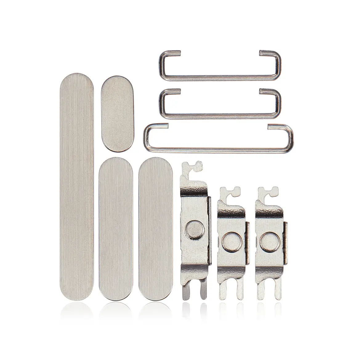 Juego de botones laterales de repuesto para iPhone 15 Pro/Pro Max - Blanco