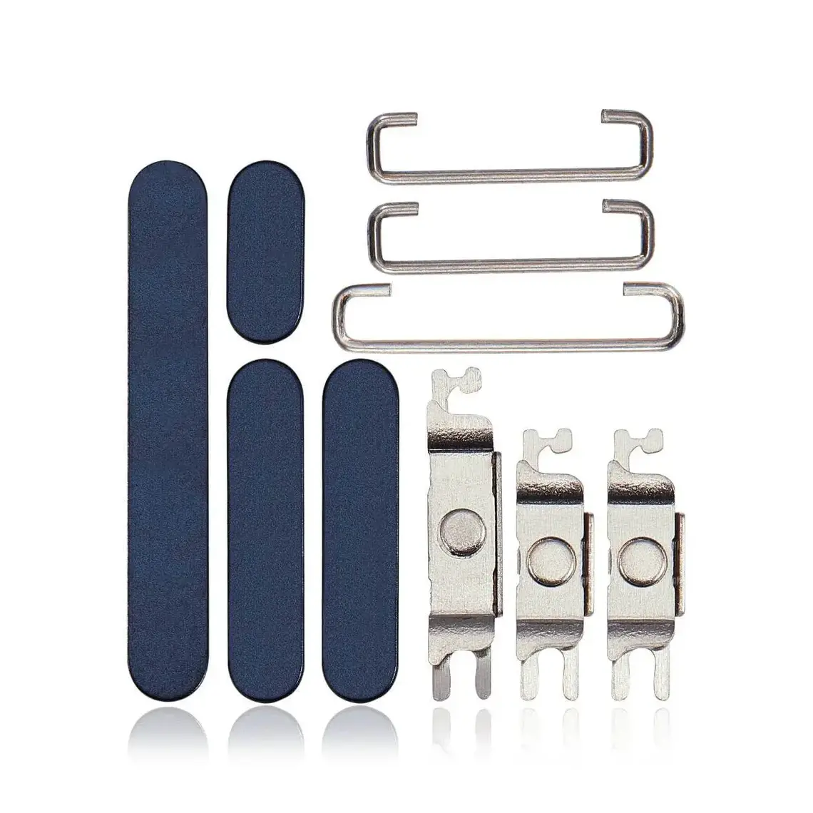 Juego de botones laterales de repuesto para iPhone 15 Pro/ Pro Max - Azul