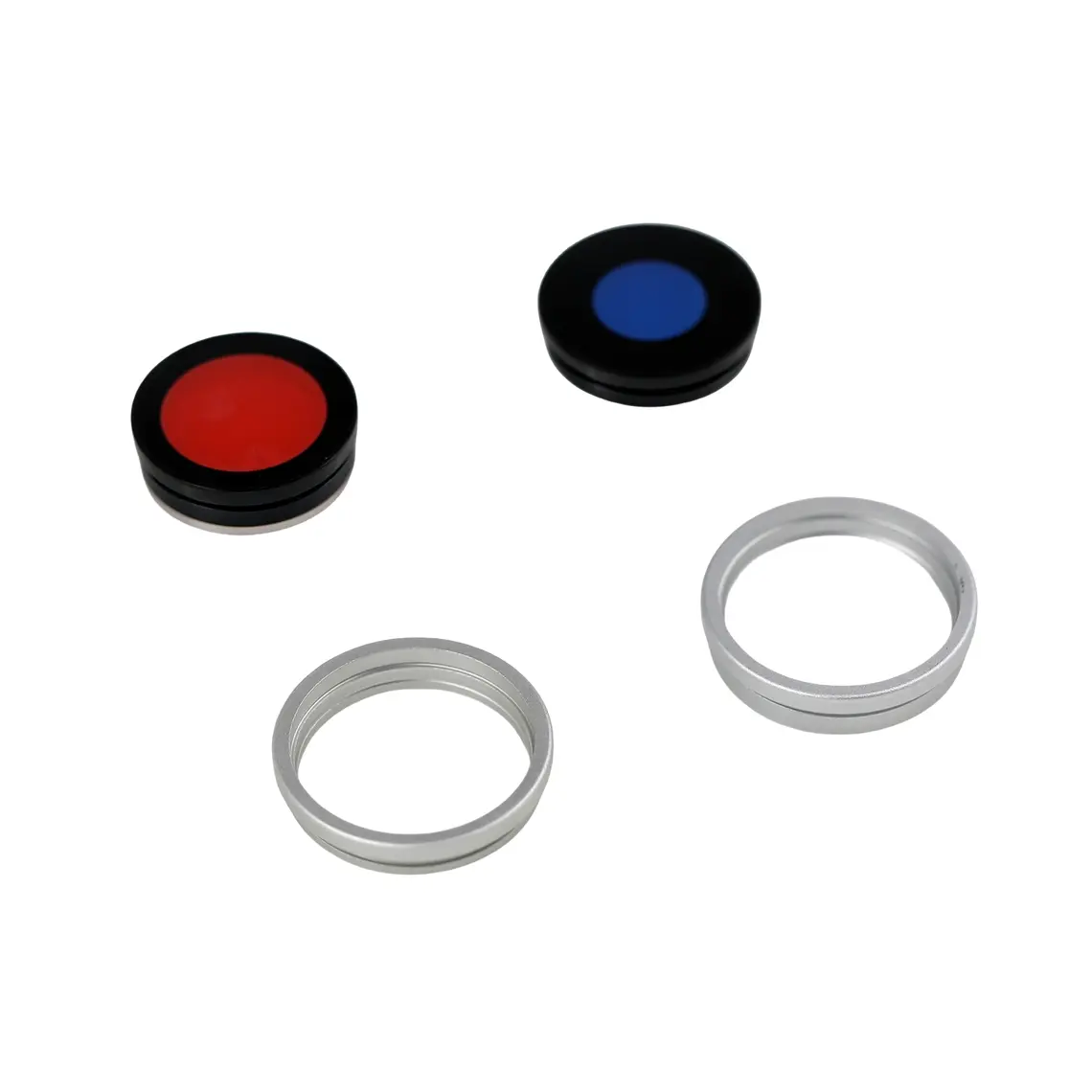 Lente de cámara trasera con anillo (blanco) | Repuestos para iPhone 16/16 Plus