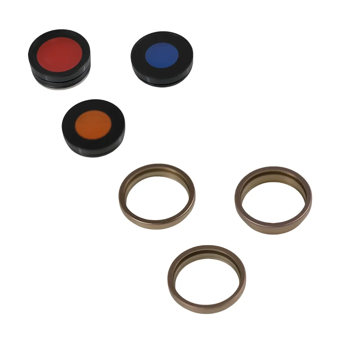 Lente de cámara trasera con anillo (oro titanio) | Repuestos para iPhone 16 Pro/16 Pro Max
