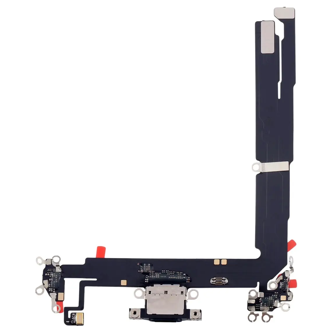 Cable flexible del puerto de carga (negro) | Repuestos para iPhone 16 Plus