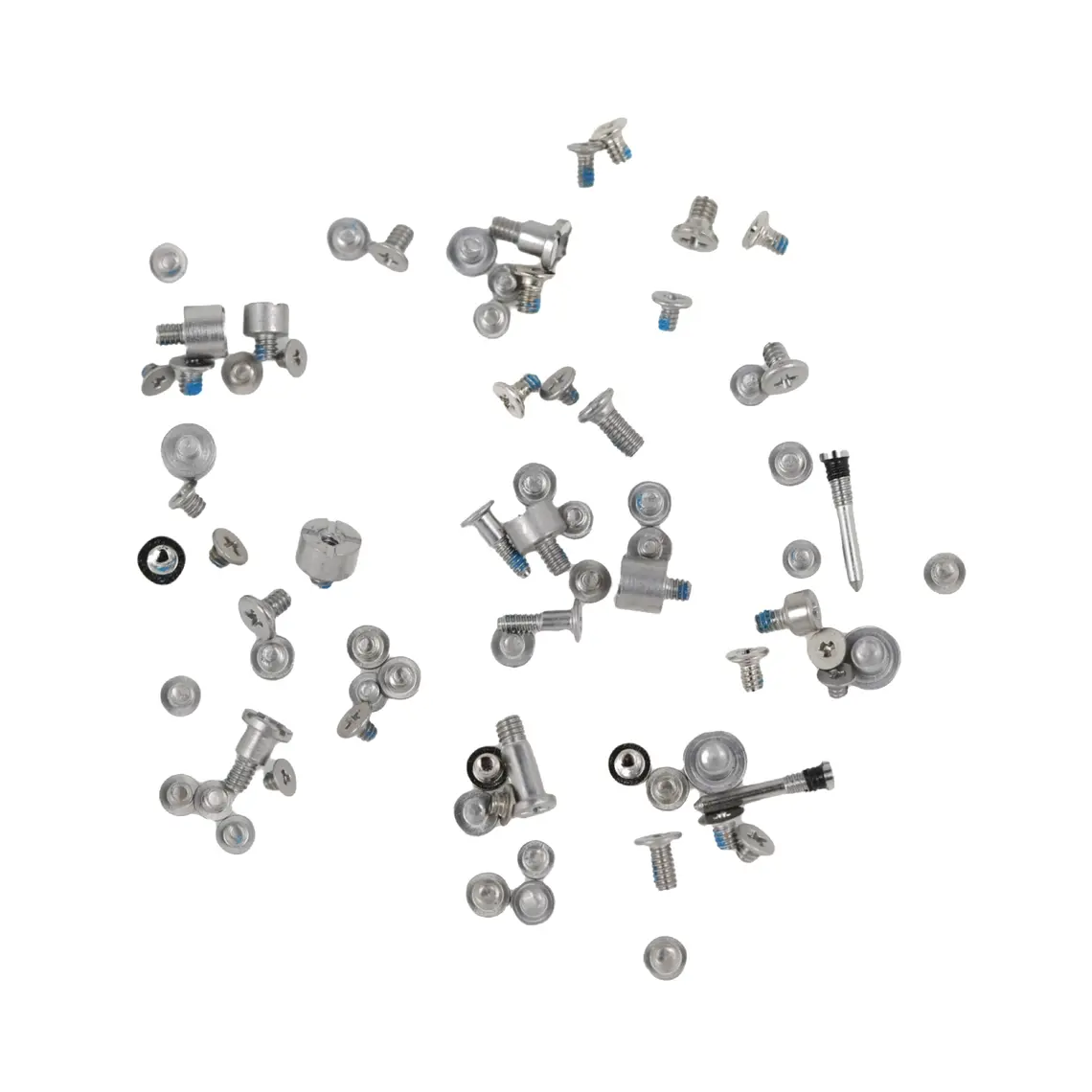 Juego completo de tornillos (plateado) | Pieza de repuesto para iPhone 16 Plus