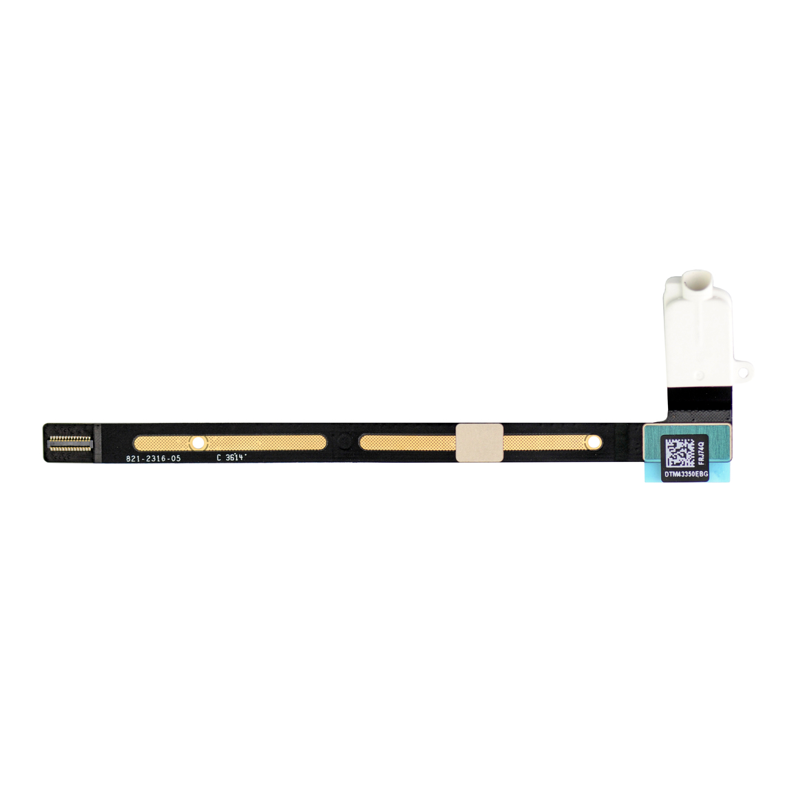Cable flexible de repuesto para conector de auriculares de audio para iPad Air 2 versión WIFI - Blanco