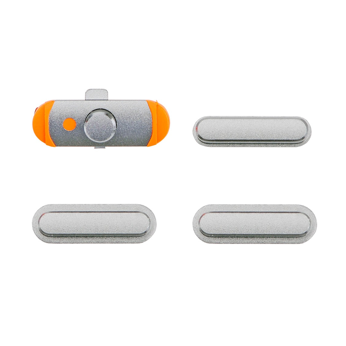 Juego de botones laterales de repuesto para iPad mini 3/iPad Air, color plata.