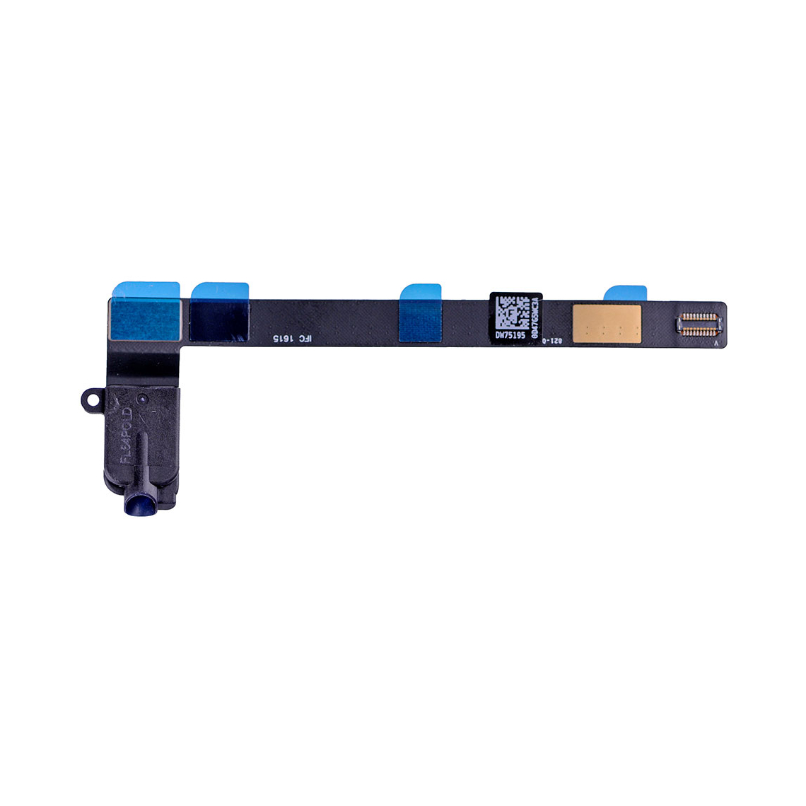 Cable flexible de repuesto para conector de auriculares para iPad Mini 4 versión WiFi - Negro