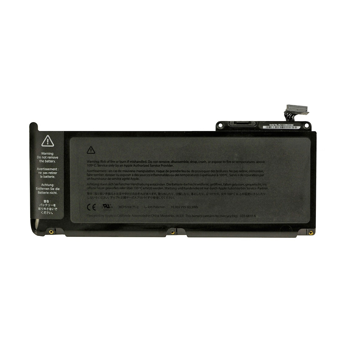 Batería A1331 para MacBook Unibody de 13" A1342 (finales de 2009 - mediados de 2010)