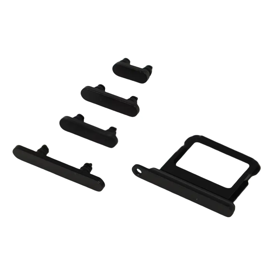 Bandeja SIM con botones laterales (negra) | Repuestos para iPhone 16