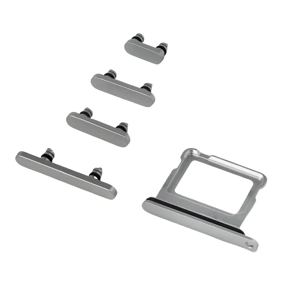 Bandeja SIM con botones laterales (blanca) | Repuestos para iPhone 16